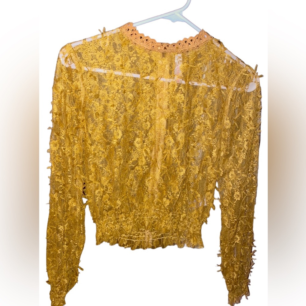 Lace crop top, size medium.